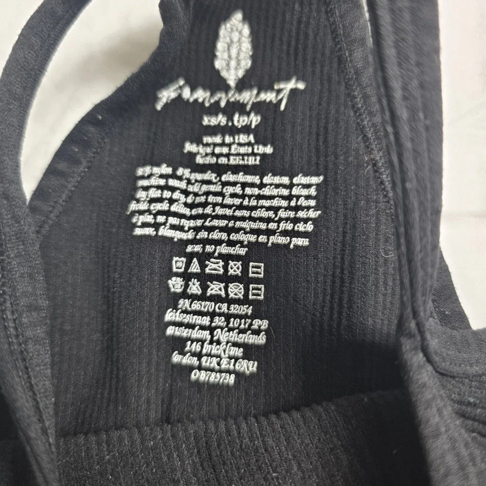 Intimately Free People women's Ribbed Tank Black XS S